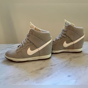 Nike suede wedge sneakers